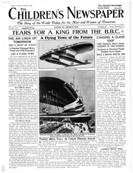 Die fliegende Stadt der Zukunft, Titelseite der 