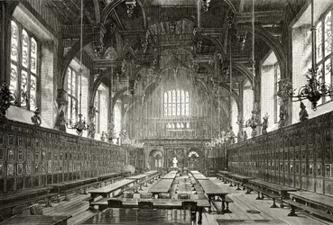 Die große Halle des Middle Temple, aus 