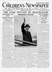 Die letzte Reise von Shackleton, Titelseite der 