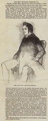 Der verstorbene Reverend Richard Barham (Gravur)