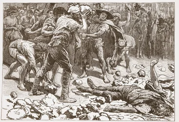 Das Martyrium von Konstantin von Samosata, Illustration aus 