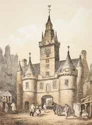 Das Netherbow-Tor, Edinburgh, aus 