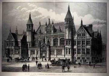 Die neuen Gerichtsgebäude in Birmingham, deren Grundstein von der Königin gelegt wurde
