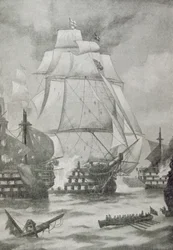 Die Eröffnung der Schlacht von Trafalgar