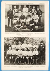 Die Ravensbourne und die Connaught, Fußballteams in The Illustrated Sporting and Dramatic News, 13. Februar 1892