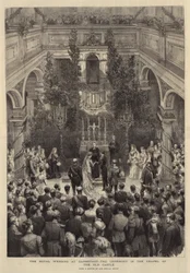 Die königliche Hochzeit in Darmstadt, die Zeremonie in der Kapelle des alten Schlosses