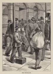 Der Schuhputzer (Gravur)