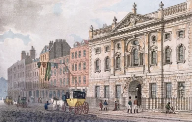 Die Südfront der Ironmongers Hall, aus 