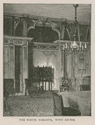 Das weiße Wohnzimmer mit Nische, Holland House
