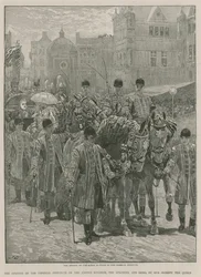 Die Ankunft der Königin im Staat am Imperial Institute