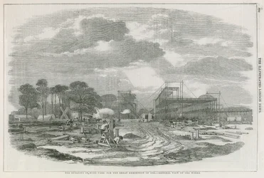 Das Gebäude im Hyde Park, London, für die Große Ausstellung von 1851