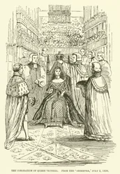 Die Krönung von Königin Victoria, aus dem Observer, 2. Juli 1838