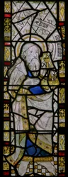 Das Ostfenster, das den heiligen Judas darstellt
