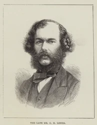 Der verstorbene Mr. G. H. Lewes (Gravur)