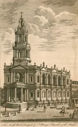 Südwestansicht der St Marys Kirche im Strand