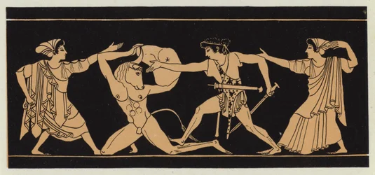 Theseus tötet den Minotaurus