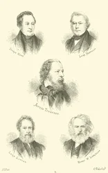 Thomas Hood, Lord Macaulay, Alfred Tennyson, Lord Lytton, Henry W. Longfellow