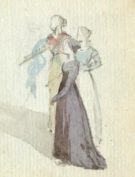 Drei Frauen, ca. 1825