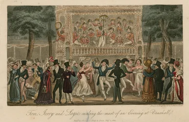 Tom, Jerry und Logic genießen einen Abend in den Vauxhall Gardens, London