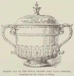 Trophäenpokal des Royal Cromer Golf Club, Norfolk, gestiftet vom Prinzen von Wales