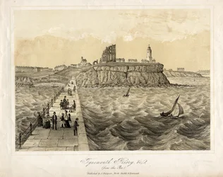 Tynemouth Priory vom Pier aus