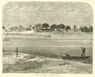 Blick auf Yamina am Niger