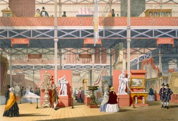 Ansicht der Italien-Sektion der Großen Ausstellung von 1851, aus Dickinsons Comprehensive Pictures