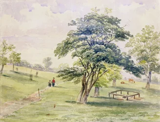 Blick auf den nördlichen Teil des Hyde Parks, 1820