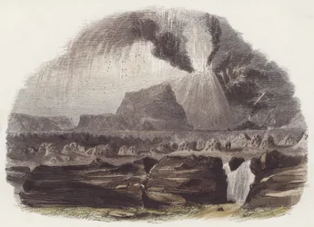 Vulkane (kolorierte Gravur)