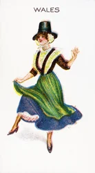 Wales, Zigarettenkarte, 1915