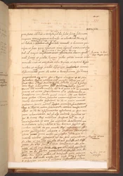William Camdens Bericht über die Herrschaft von Elisabeth I., Cotton MS Faustina III f.111r