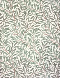 Weidenzweig, Tapetendesign, 1874