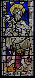 Fenster Ew, Darstellung von Johannes dem Täufer