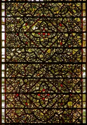 Fenster Fünf-Schwestern, Darstellung von Grisaille