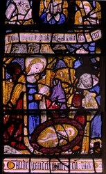 Fenster N5 mit der Geburt Christi