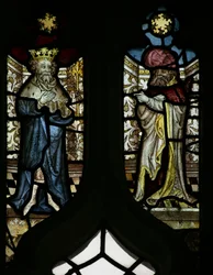 Fenster N6 mit einem König und einem Propheten