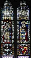 Fenster c18, König und Erzbischof darstellend