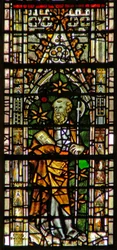 Fenster c6, Darstellung von St. Matthias