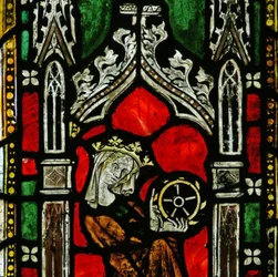 Fenster mit Darstellung von St. Katharina