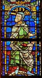 Fenster, das eine genealogische Figur zeigt: Juda