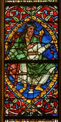 Fenster, das eine genealogische Figur zeigt: Salomon