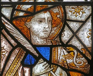 Fenster n4 mit Darstellung von St. Johannes (modern)