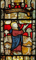 Fenster Nr. 1 zeigt Gott den Schöpfer