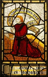 Fenster s3, einen Stifter darstellend - Familie Borase