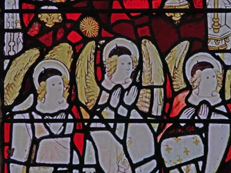 Fenster s3 mit der Darstellung der Engelshierarchie: Herrschaften