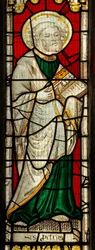 Fenster s7, den Heiligen Petrus darstellend