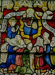 Fenster w25 mit dem Te Deum