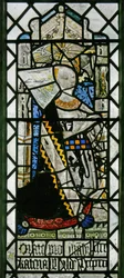 Fenster w2 zeigt eine Stifterin - Catherine Mylde