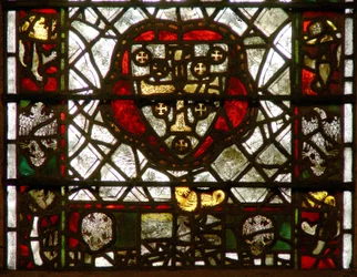 Fenster w42 mit Wappen und Rand