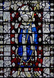Fenster w6, St. Paulinus darstellend